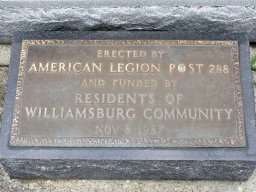 Markers &raquo; markers &raquo; Williamsburg Twp &raquo; Williamsburg &raquo; Williamsburg Veterans Memorial Marker, Williamsburg Cemetery, Gay St. 45176